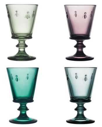 Abeille Vinglas 24 Cl - 4 Pak i Mixfarver