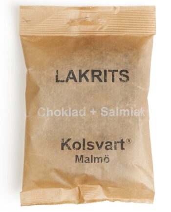 Chokolade Salmiak Saltlakrids 120 G - Nordisk Delikatesse