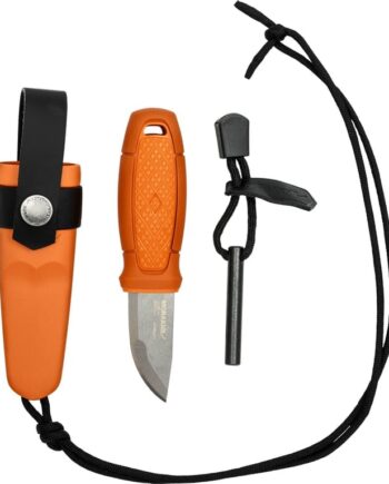 Eldris Kniv med Tændstål - Burnt Orange til Udendørsbrug