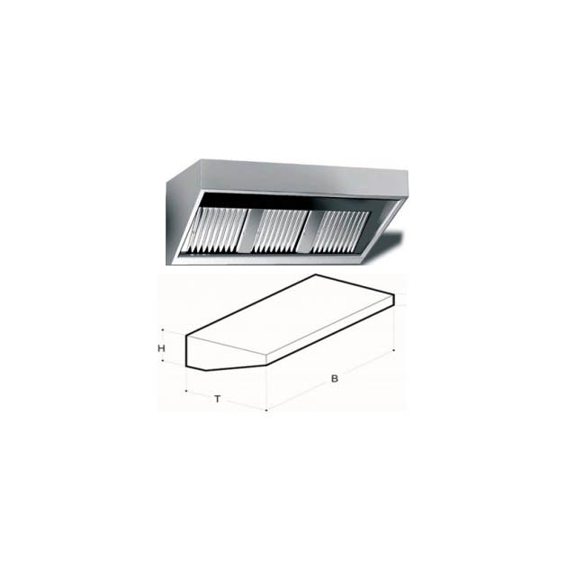 Kraftfuld Emhætte med Motor - 100-300 cm Bredde, IP54