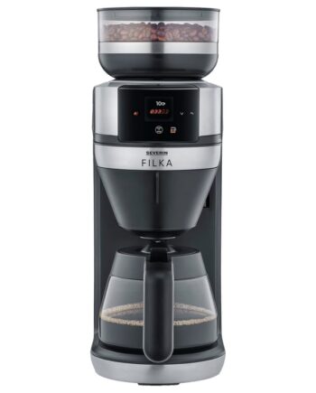 Filka Helautomatisk Kaffemaskine med Glaskande på tilbud!