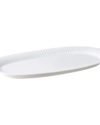 Hammershøi Ovalt Serveringsfad i Hvid - 40 x 22,5 cm