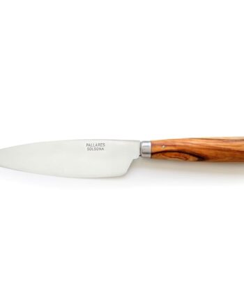 Håndlavet Køkkenkniv 16 cm i Rustfrit Stål og Oliventræ