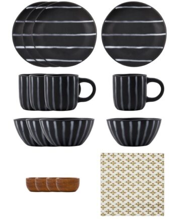 Line Brunchkit 16 Dele - Sort Brun fra House Doctor