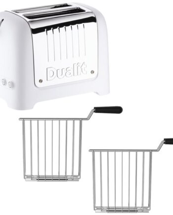 Elegant Dualit Brødrister til 2 Skiver - Hvid