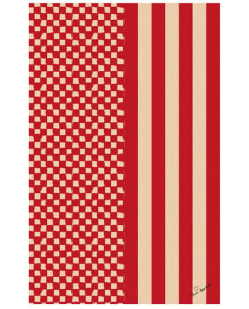 Kærlighedsdug 150x280 cm i Rød Sand - Elegant Borddækning