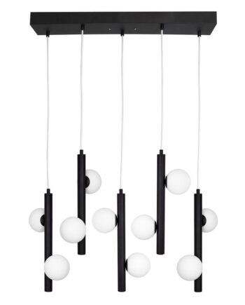 Pearl 5 Pendel i Sort - Elegant Loftlampe til Dit Hjem