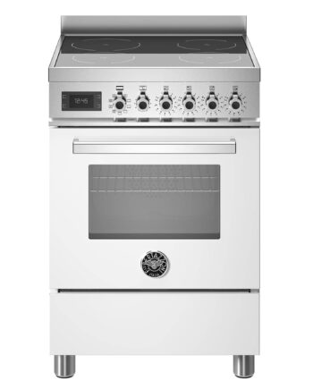Professionelt Induktionskomfur med Ovn - Hvid 60 cm