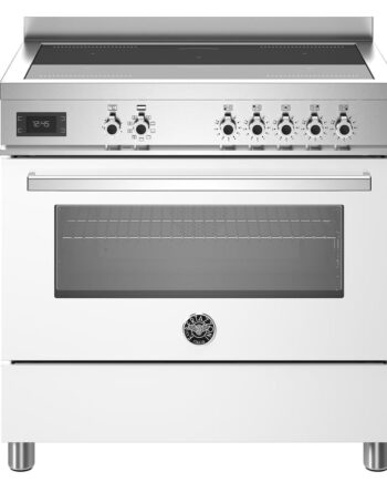 Professionelt Induktionskomfur med Ovn - 90 cm Hvid