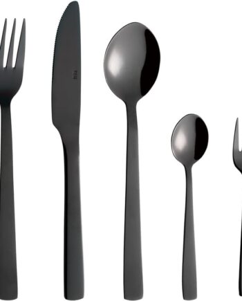 Raw Bestiksæt 60 Dele - Elegant Sort Service til Middag