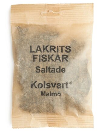 Salte Lakridsfisk 120 G - Svensk Delikatesse til Forkælelse