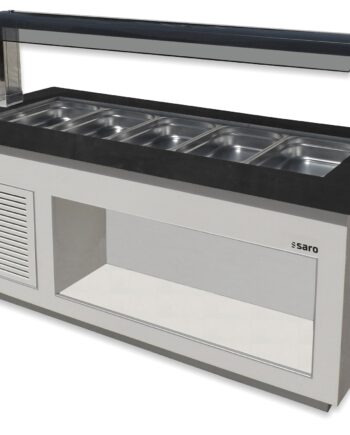 Saro Buffet Kold Model Premium Line - Hvid Med Granit Top
