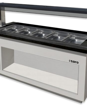 Saro Buffet Kold Model Premium Line - Hvid og Sort Granit