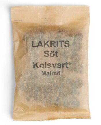 Sød Lakrids 120 G - Vegansk Delikatesse fra Kolsvart