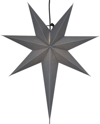 Elegant Grå Papirstjerne fra Star Trading - 65 Cm