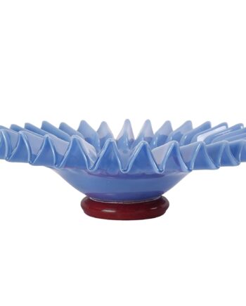 Lori Skål 38 Cm Large  Lysblå Vinrød