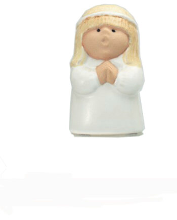 Adventsbarn Luciabrud - Smuk Porcelænsfigur fra Rörstrand