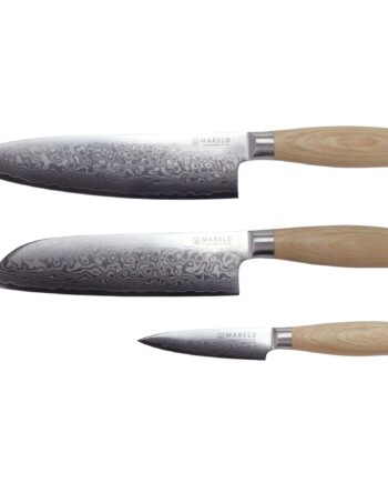 Akio Santoku Knivsæt - 3 Uundgåelige Køkkenknive