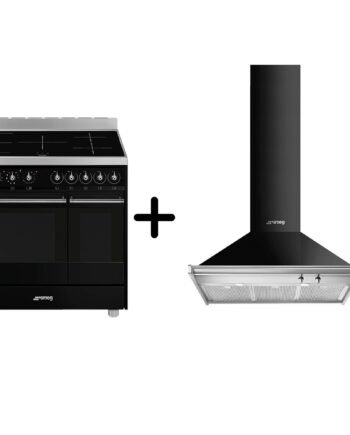 Elegant induktionskomfur og emhætte fra Smeg