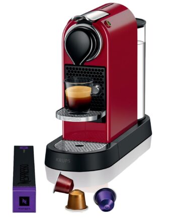 Nespresso CitiZ Kaffemaskine 1L - Elegant Rød Design