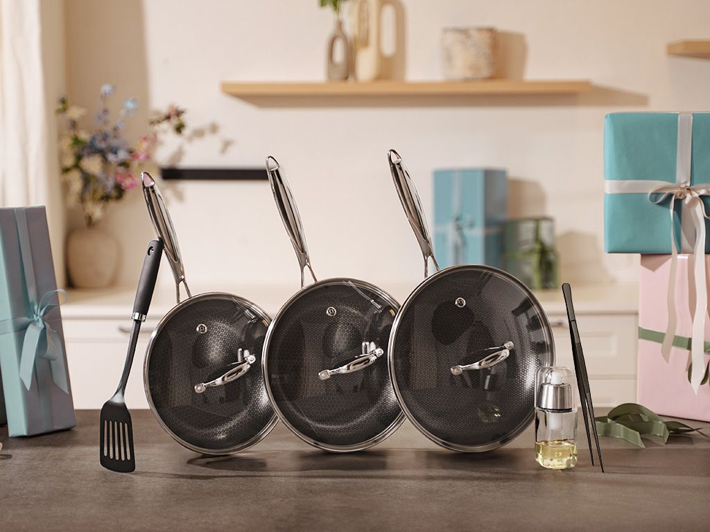 Komplet Stegepande Sæt - 3 Stykker på Tilbud!