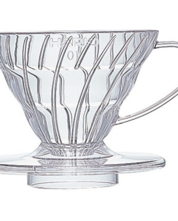 1 Kop V60 Dripper i Klar Plast fra Hario - Kaffeoplevelse