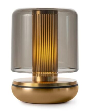Firefly Bordlampe i Smoked Gold - Elegant Belysning