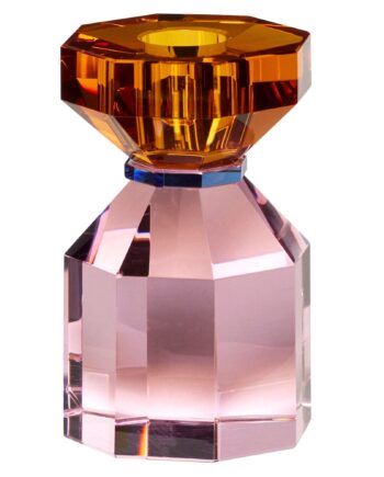 Elegant Lysestage 11 Cm i Orange og Pink fra Hübsch