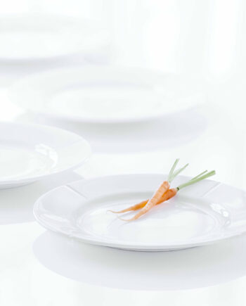 Elegant Hvid Grand Cru Tallerken 23 cm - 4 Stk