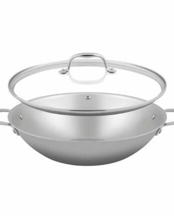 Sølv Wok Med Låg fra Green Cooking - Køb nu!