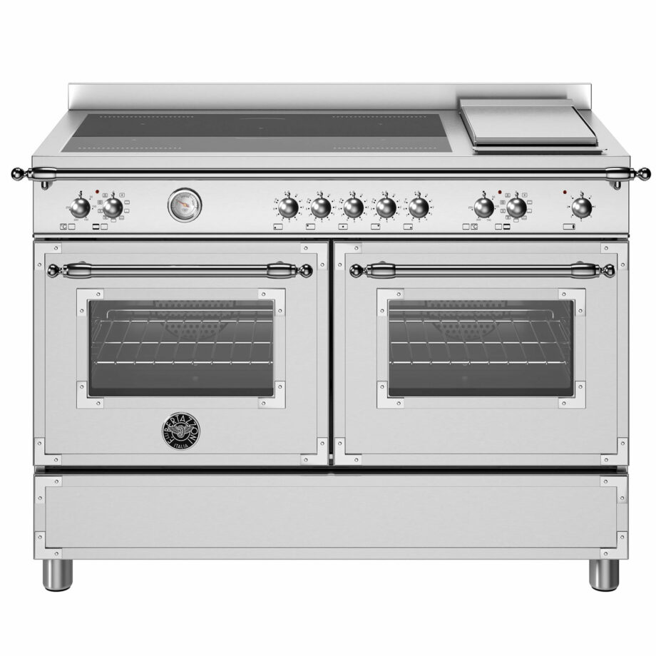 Heritage Induktionskomfur med Dobbeltovn og Stegebord 120 cm