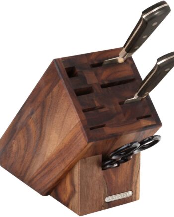 Elegant knivblok i akacietræ fra Continenta