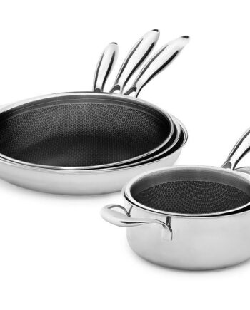Køkkensæt I 5 Dele   Hybrid Non Stick Onyx Cookware Køkkensæt   Onyxcoockware