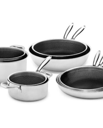 Komplet Sæt   10 Dele Gryde  Og Pandesæt   Onyx Cookware