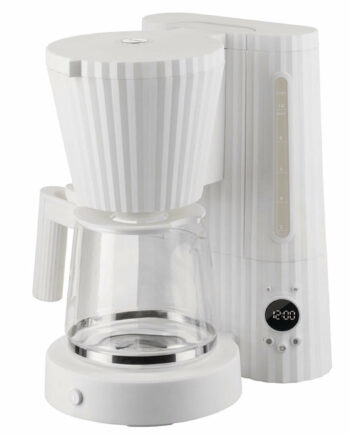 Plissé Kaffemaskine i Hvid fra Alessi - Elegant Design