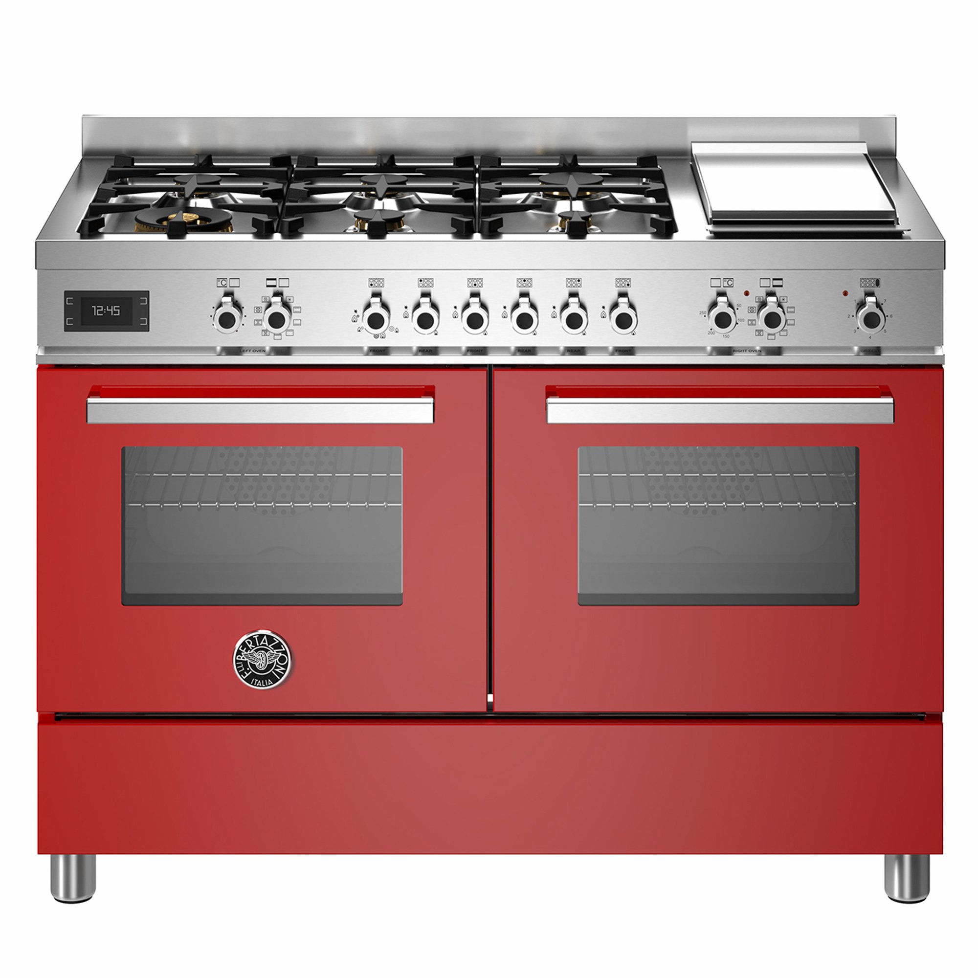Professionelt Gaskomfur 120 Cm Rød fra Bertazzoni