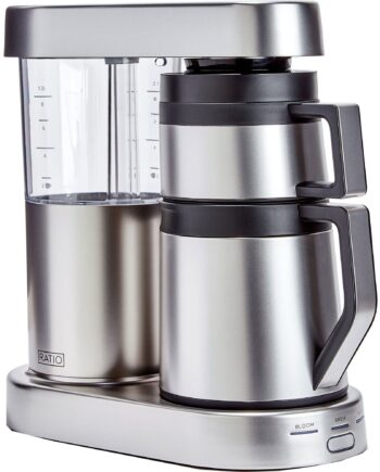 Ratio Six Kaffemaskine 1,25 L i Mat Rustfrit Stål - Kaffeoplevelse!