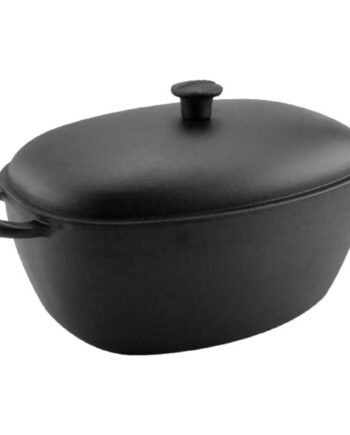 Oval Støbejernsgryde med Låg 6 Liter - Kvalitet fra Carl Victor
