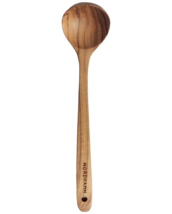 Håndlavet Suppeske i Teak - 31 cm fra Nordhamn