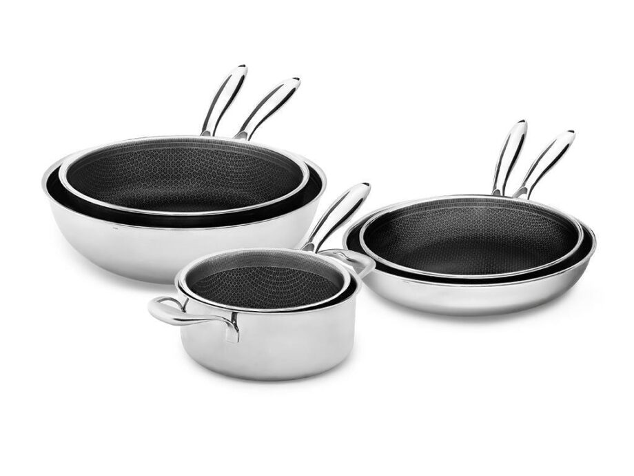 6 Dele Hybrid Non Stick Køkkensæt fra Onyx Cookware