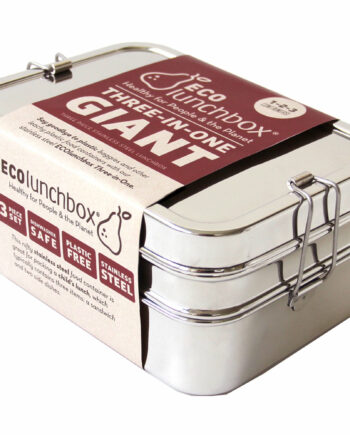 3-i-1 Kæmpe Madkasse fra Eco Lunchbox - Perfekt til Deling!