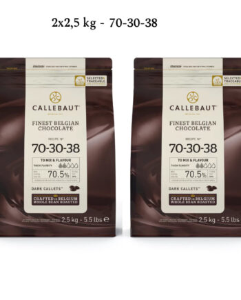 Callebaut Ekstra Mørk Chokolade Callets 5 kg - 70% Kakao
