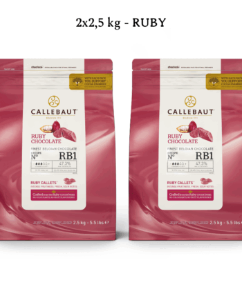 Callebaut Ruby Chokolade Callets 2x2 5 kg - Fantastisk tilbud!