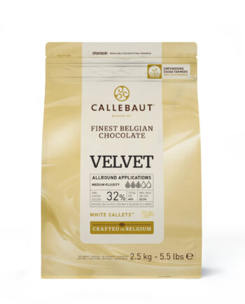 Callebaut Hvid Chokolade Callets Velvet 2,5 kg - Tilbud!