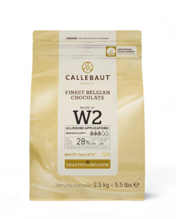 Callebaut Hvid Chokolade Callets W2 - 2,5 kg tilbud