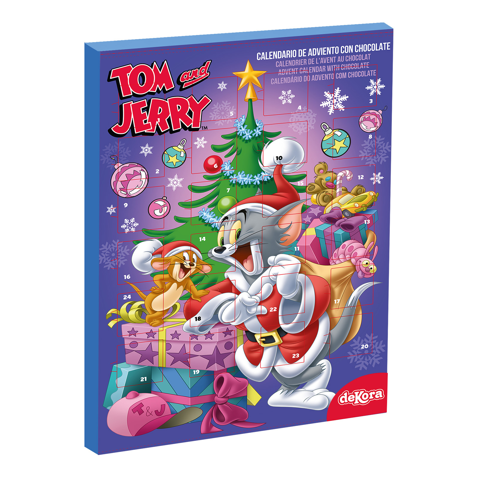 Tom og Jerry Chokoladekalender med 24 Låger til Jul