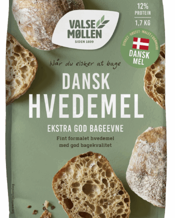 Dansk Hvedemel 1,7 kg fra Valsemøllen - Kvalitetsmel til Bagning