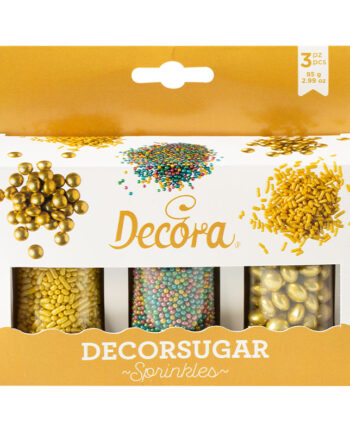 Decora Decor Mix Gold Multicolor Sæt - 3 Stk 85g