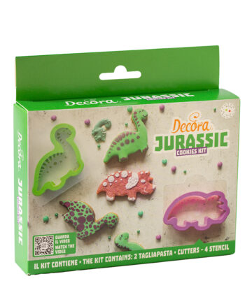 Decora Dino Udstikkersæt med Skabeloner - 6 Dele