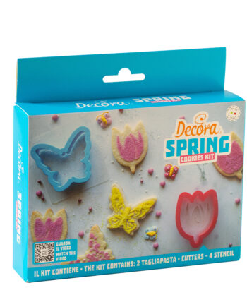 Decora Udstikkersæt med Sommerfugl og Tulipan - 6 Dele